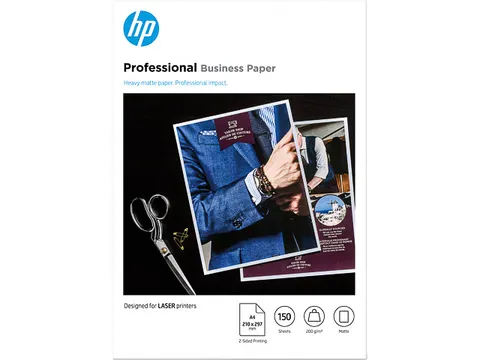 Fotopapier laser HP 7MV80A 200 gram A4 mat wit 150vel