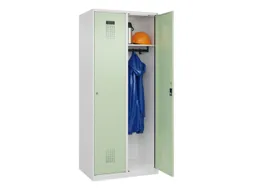 locker,HxBxD 1850x800x500mm,2vak,vak B 400mm,cil.-slot,staand op vloer