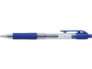 Gelschrijver Quantore Grip met drukknop 0.7mm Blauw - 1