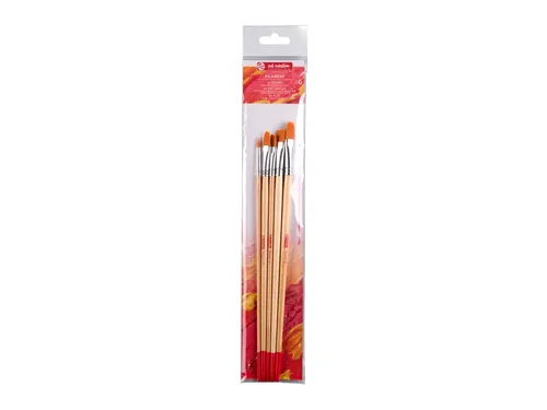 Penseel Talens Art Creation filament rond en plat set à 5 stuks