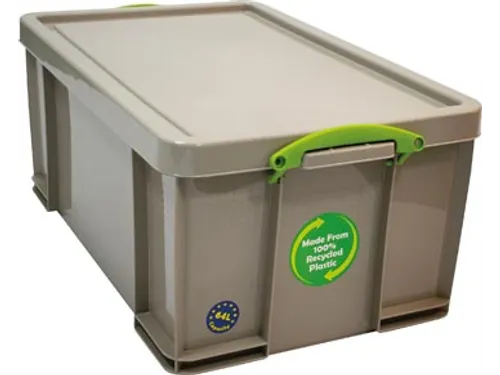 Opbergdoos 64 Liter Gerecycleerd Grijs