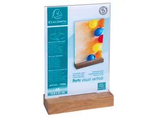 Folderhouder A5 vert icaal houten voet - 6
