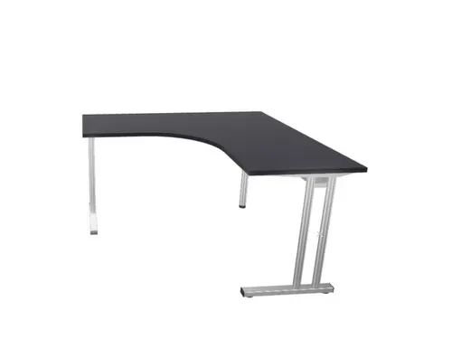 bureau in vrije vorm,HxBxD 740x1400x1400mm,vrije vorm,CC-zwart