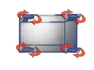 4zwenkwielen,v. transportwagen,rubber,Ø 200mm,meerprijs - 2