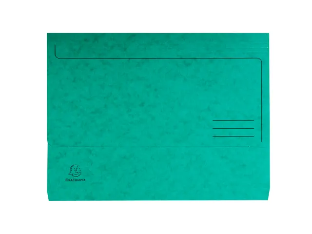 Pocketmap glanskarton A4 groen