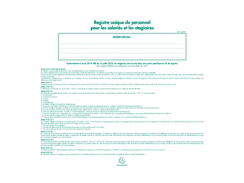 Personeelsregsiter 27x32 52 bl.