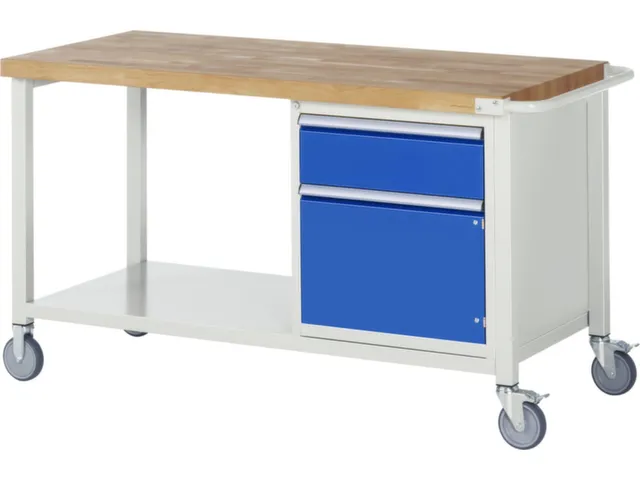 Werkbank Hxbxd 880x1500x700mm Beukenhouten Werkblad 1lade Kast