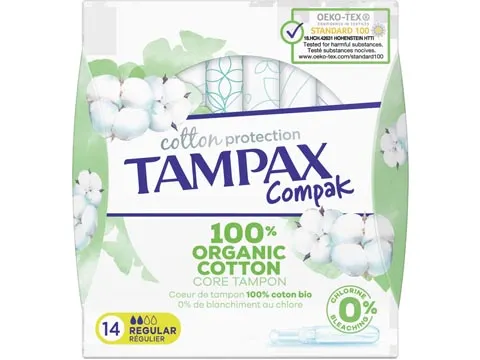 Cotton Regular tampons, pak van 14 stuks