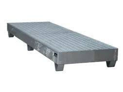 Systeem-Opvangbak 4x 200l Verzinkt 222l 250x 2400x800mm Rooster