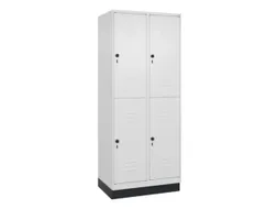 dubbeldekse locker,HxBxD 1950x800x500mm,2x2vak.,vak B 400mm