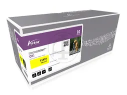 As20033 Astar Oki 43865721 C/Mc Toner Geel Rebuilt 6000Pag Chip
