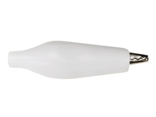 Geisoleerde Krokodillenklem 27mm - WIT