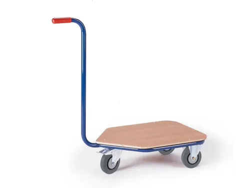 rolplateau met duwstang,draagverm. 200kg,laadvl. LxB 600x450mm