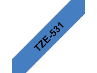 Labeltape Brother P-touch TZe-531 standaard 12mm zwart op blauw - 2