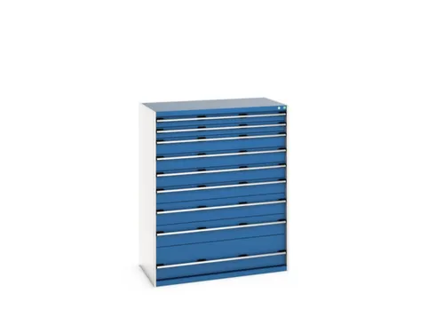 ladekast HxBxD 1600x1300x750mm 9laden zware lasten RAL7035 RAL5010