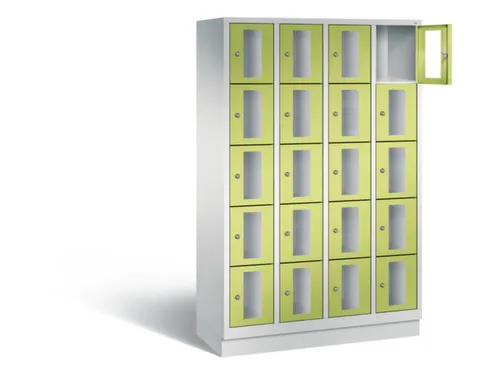 Lockerkast 1800x1190x500mm 4x5 vakken Cilinderslot, Sokkel, RDS1108060