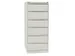 fichekast,HxBxD 1321x568x622mm,twee banen,6lade(n),romp wit,front wit