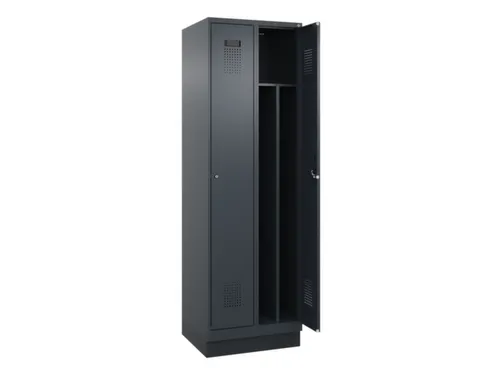 locker voor scheiding van kleding,HxBxD 1950x600x500mm,2vak