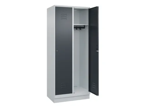 locker,HxBxD 1950x800x500mm,2vak,vak B 400mm,cil.-slot,sokkel