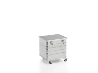 Bakwagens Aluminium Deksel En Cilinderslot 200kg 730x730x605mm - 3