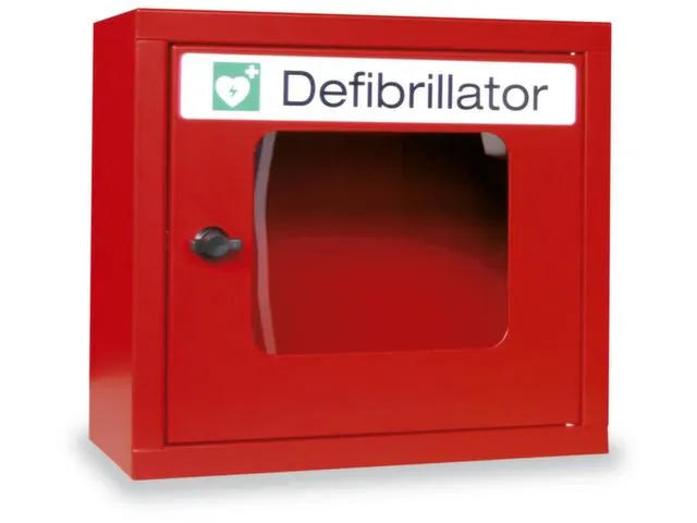 Wandkast Voor Defibrilator 400x400x220mm Akoestische Alarm Ral 3000