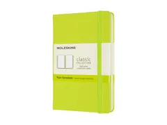 Notitieboek Moleskine pocket 90x140mm blanco hard cover lemon green