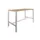 Domino Basic statafel 160x80cm 110cm honey castello 25mm alu