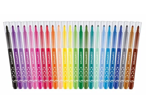 Viltstift Maped Color'Peps Long Life set à 24 kleuren ophangdoos