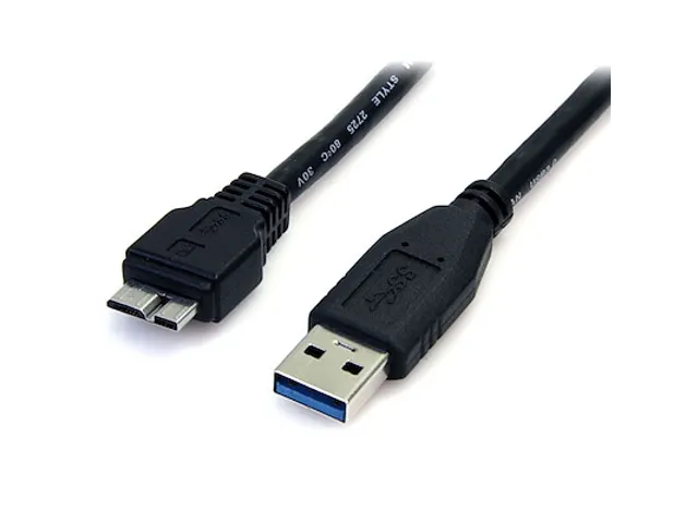 50cm zwarte SuperSpeed USB 3.0-kabel A naar micro B M/M