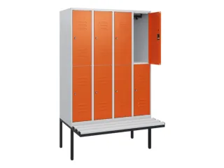 Dubbeldekse dekenkist,HxBxD 1950x1200x815mm,4x2vak.,vak B 300mm - 2