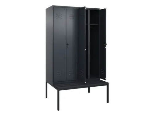 locker voor scheiding van kleding,HxBxD 2120x1200x815mm,4vak