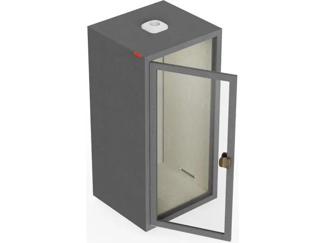 Cabine acoustique 003 Gris avec ventilation