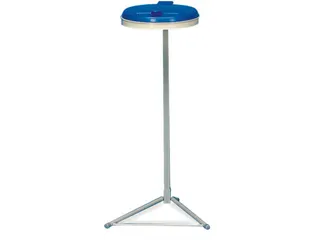 Afvalverzamelaar 120 Liter Enkelvoudig Staander Deksel Blauw - 1