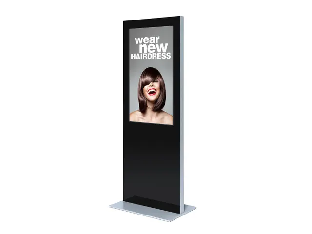 Digitale Display Totem Slim Zwart/Zilver met 50 inch Samsung scherm