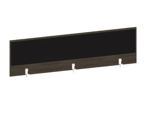 baliepaneel bureau aanbouw achter NV bruin hickory BN8033-zwart 1600mm