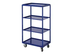 Bijzet- En Verzamelwagen 200kg 1315x1015x485mm 4 Etages Recht