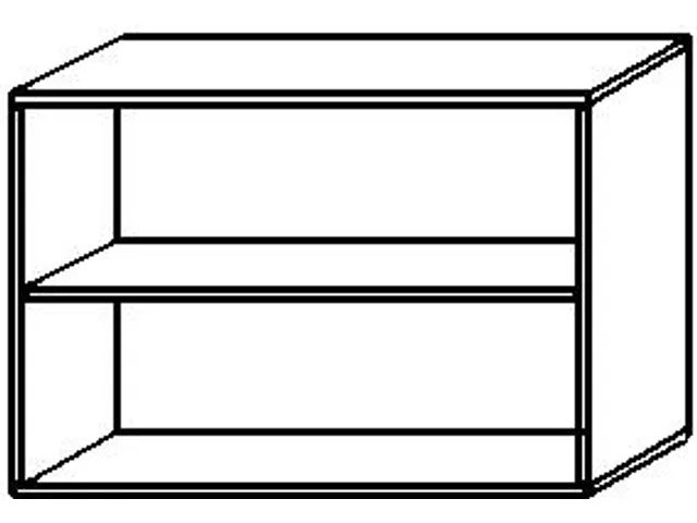 rayonnage de bureau,HxlxP 720x1000x430mm,finition corps érable