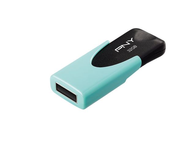 PNY Attaché 4 USB Stick 64GB Turkoois | USB-StickShop.nl