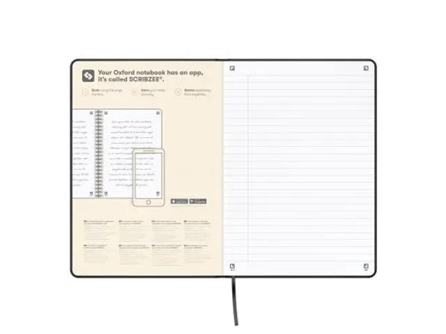 Carnet de notes Oxford Signature A5 ligné 80 feuilles noir