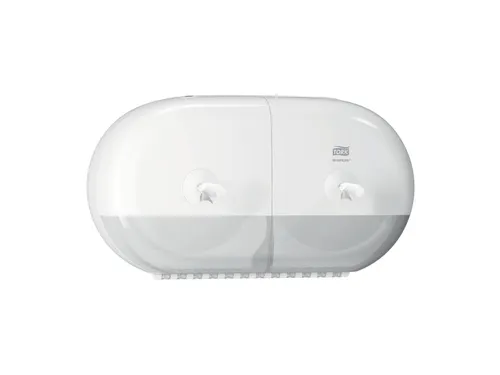 Tork 682000 T9 SmartOne Twin Mini Toiletpapier Dispenser Elevation Wit