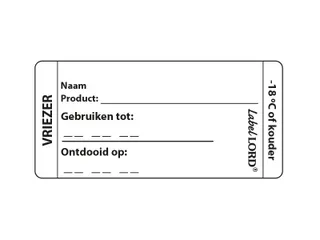 Voedseletiketten 64x37x64mm Aqualabel Vriezer - 1