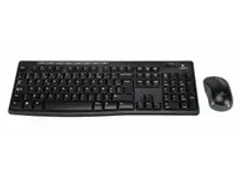 OUTLET Clavier Logitech MK270 AZERTY + souris noir