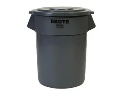 universele container,208l,HxØ 840x675mm,romp PE grijs