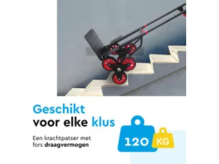 Trappensteekwagen 120 KG transportkar opvouwbaar HT120 - 6