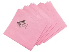 Microvezeldoeken Vileda Pro rood 5 stuks