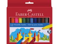 viltstiften Faber-Castell Jumbo 12 stuks karton etui