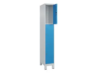 lockerkast,HxBxD 1950x300x500mm,1x3vakken,vak B 300mm,cil.-slot,voeten - 1