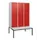 locker met bank,HxBxD 1950x1200x815mm,3vak,vak B 400mm,draaigrendel