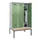 locker met bank,HxBxD 2120x1200x815mm,3vak,vak B 400mm,draaigrendel