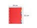 Tabbladen glanskarton 225g 12-delig formaat 24x32cm Assorti